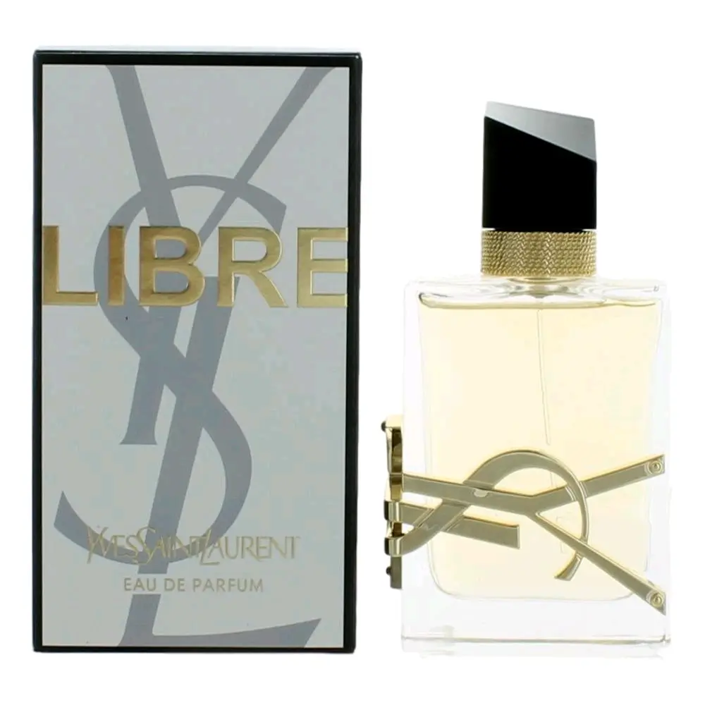 Libre by Yves Saint Laurent Luxury Brand Unisex Fragrance Women's EDP Spray - 1.6oz (1-1.9 fl oz), Refillable, Gold Cap, Sleek Captivating Designer Bottle, Sustainable, 1 To 1.9 Fl Oz