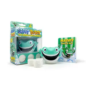 Manny Manta Ray Suddy Buddy Bath Time Bubble Maker Set