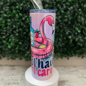 20oz pool hair don’t care tumbler