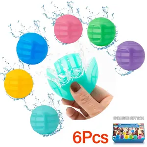 Reusable Water Balloons 12 Pack, Summer Pool Beach Outdoor Toy, Self-Sealing Reusable Water Bombs for Kids Ages 15+, Fun Games & Activities