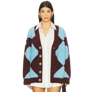 Essentiel Antwerp Iwho Oversized Cardigan in Margot Mauve