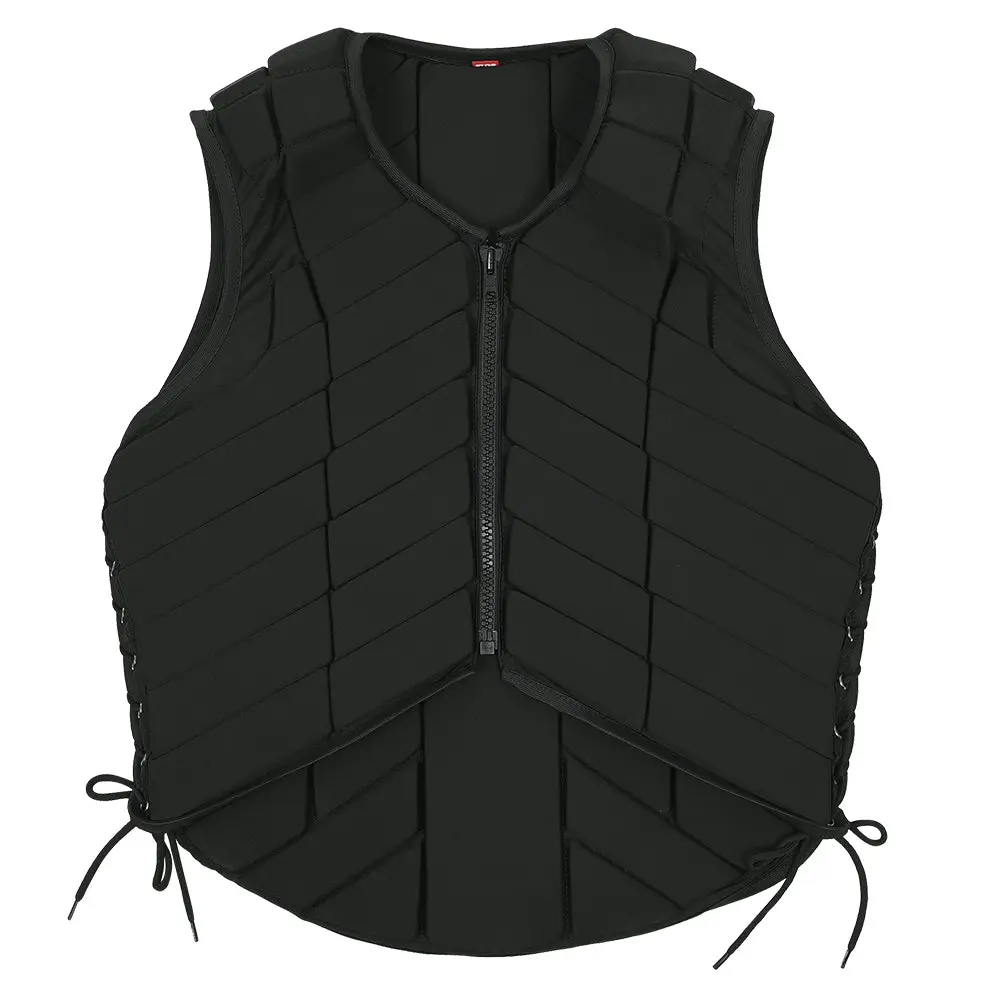 HILASON Equestrian Horse Vest Safety Protective Adult Eventing Black |Horse Riding |Unisex |Rodeo