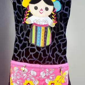 Frida Kahlo embroidery apron gift adult, 3d apron artesanias mexicanas mandil de Frida birthday gifts for her resisting kitchen home decor mom