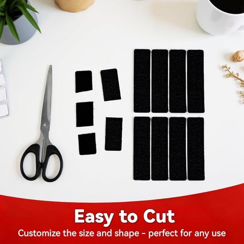 48 Pairs Heavy Duty Hook and Loop Strips, Double Sided Adhesive Tape, Residue-Free Self Adhesive Dots for Wall Storage, Cable Organizer, Photo Frames, Carpet, Home DIY and Mounting #HookAndLoop #AdhesiveStrips #HomeOrganizer
