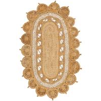 Natural and White 3' 1 x 5' 1