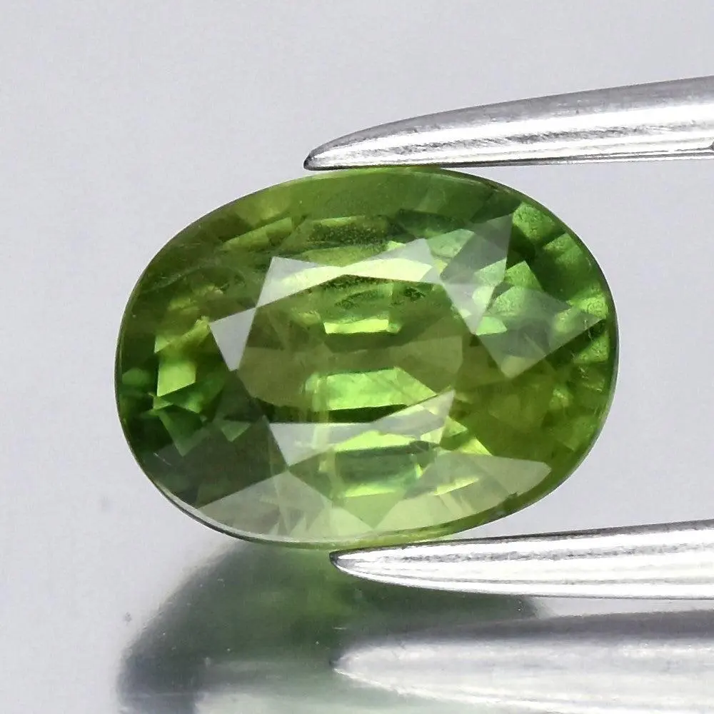 1.03ct ETW Earth-Mined Green Sapphire – Oval Cut
