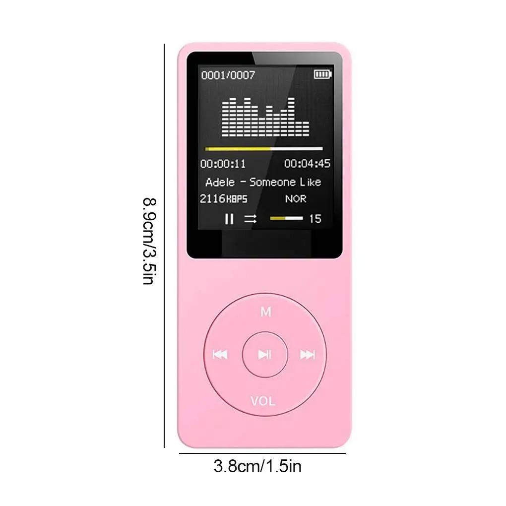 All-in-One Bluetooth MP3 Player: Lossless Music + FM Radio + Voice Recorder | Ultra-Thin Student Walkman