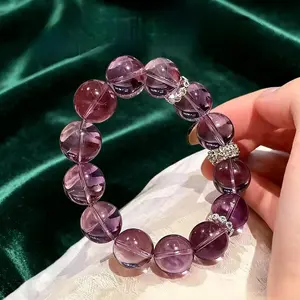 Natural Brazilian Amethyst Bracelet - A must-have for passing exams and attracting wealth, it enhances energy and magnetic field