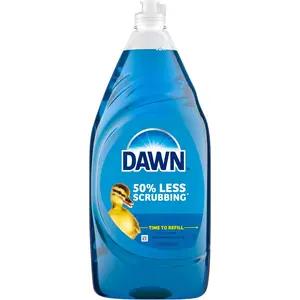 Dawn Dishwashing Liquid Original Scent 38 fl oz, Ultra Concentrated Dish Soap for Hand Washing Dishes, Tough Grease Cutting Kitchen Cleaning Liquid Detergent for Pots Pans and Household Use