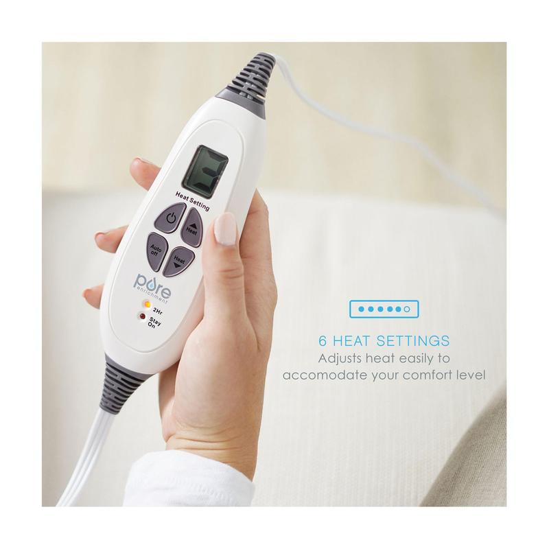 Pure Enrichment Weighted Warmth Extra Wide Heat ing Pad