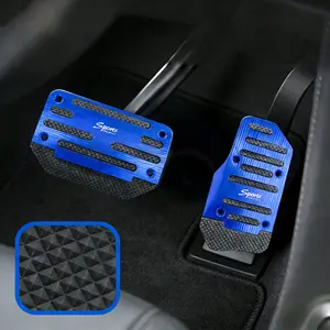 High Performance Anti-Slip Aluminum Pedal Cover Clip On Car SUV No Drilling