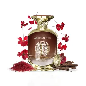 Anfar 1950 Artisan Oud Extrait de Parfum 3.4 fl oz Unisex 100ML Exquisite Fragrance with Agarwood Incense Benzoin Tears Birch Saffron Raspberry Amberwood Geranium
