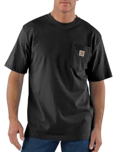 Men's Premium Loose-Fit T-Shirt - Thick Fabric, Pocket Design.