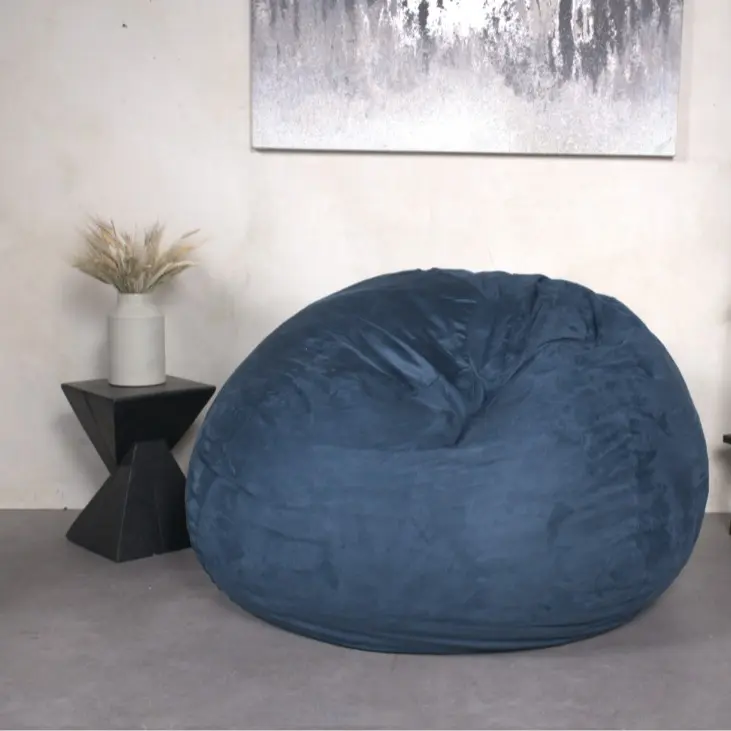 5-Foot Comfortable High-Density Shredded Foam Bean Bag Chair for Kids and Adults, with Removable Microsuede Cover, Ideal Reading and Bedroom Floor Lounge cloud sofa rattan sofa bean  bag  chair