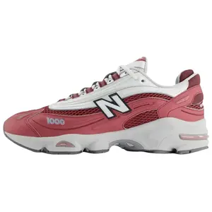 New Balance 1000 'Monarch Burgundy' Men's Shoes - Colorblock Round Toe Laces All Seasons Comfortable Retro Style