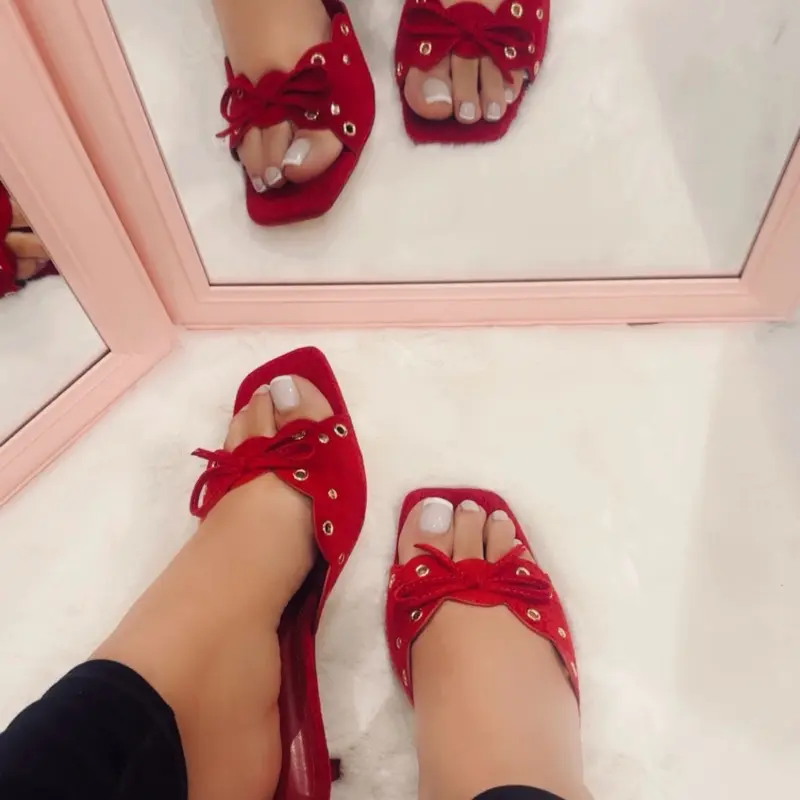 KENYA MID HEEL - CHERRY