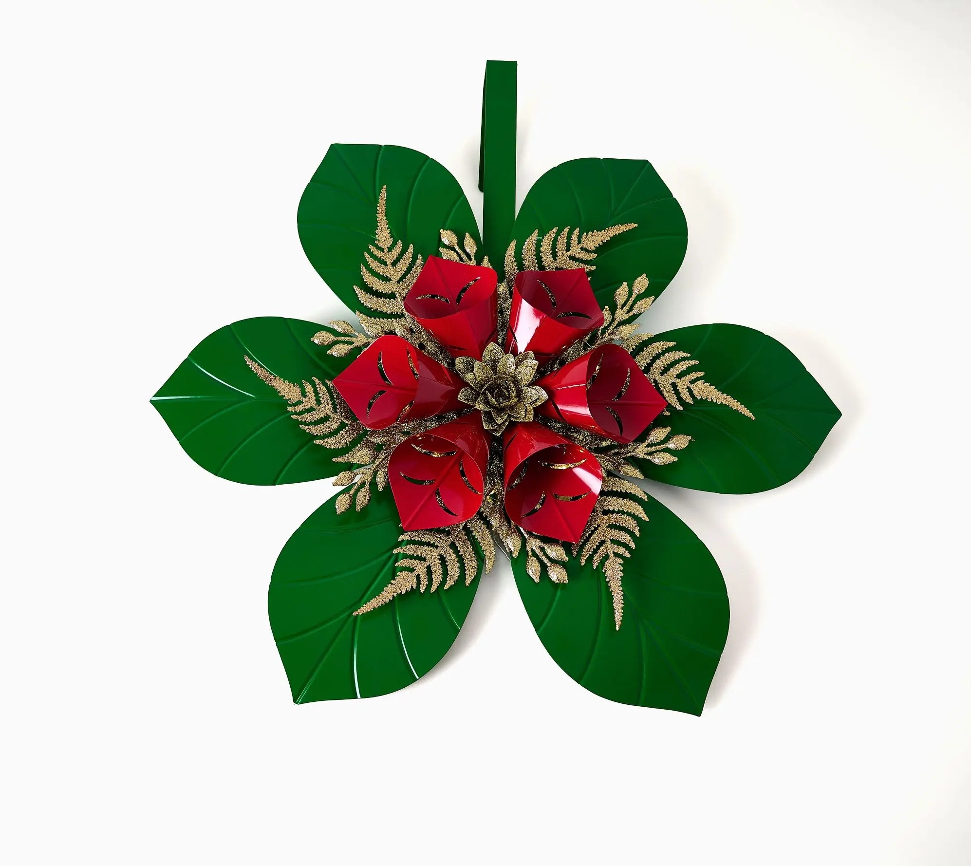 Kringle Express 24" Illuminated Poinsettia Door Hanger Kringle Express 24" Illuminated Poinsettia Door Hanger