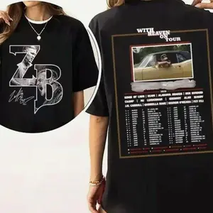 ZB With Heaven on Tour 2026 Front and Back T-Shirt Sweatshirt Hoodie, ZB Western Bull Skull Shirt, ZB Country Music, Concert Outfit, Gift For Fan V7 WW3 W0U WAT 3V5 L5R