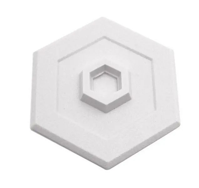 Prime-Line U9275 5 in. Hexagon Door Knob Wall Shield