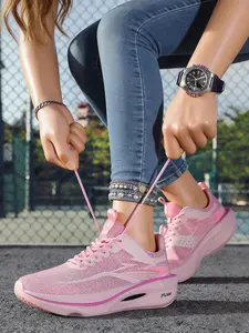 Couple's Style Platform Athletic Running Shoes, Fashionable Running Shoes, Trendy Running Shoes, Running Sports Shoes, New Spring Style, High-quality Road Running Shoes, Breathable Mesh Design, Non-slip Sole, Suitable for Outdoor Running and Gym Workouts.
