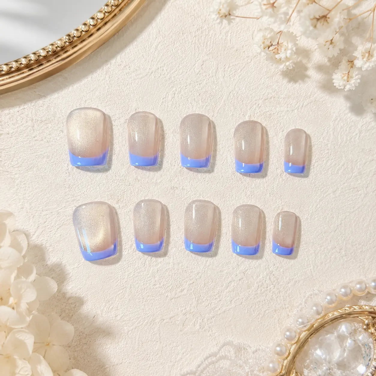 Haute Lilac Short Press-on Nails, Beauty & Personal Care Nail Art Decoration Accessories