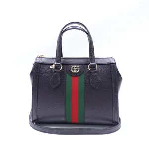 Pre-owned GUCCI Leather Shoulder Bags Ophidia Black Shoulder Bag T10400143