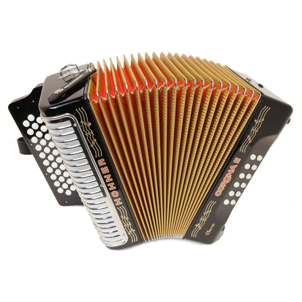 Hohner Corona II Classic Accordion EAD Black Hohner Corona II Classic Accordion EAD Black