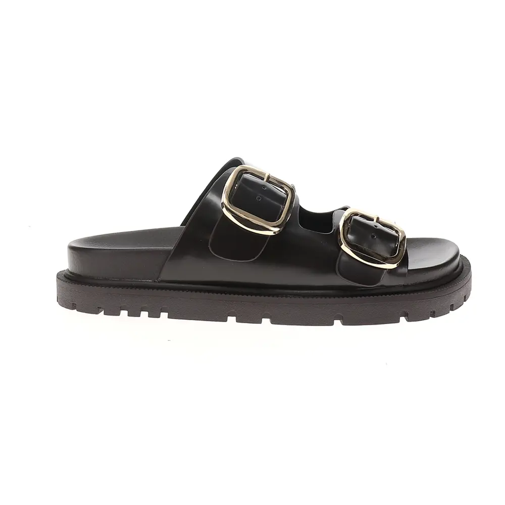 MIA Womens Gen Slide Casual Sandals Casual Low Heel 1-2" - Brown