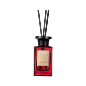 LONKOOM BOURBON PLUM WINE Saffron Jasmine Amber for Bathroom 5.0 fl oz -Reed Diffuser Oriental Floral Exquisite Floral  House Bedroom Office Decor & Gifts Fragrance Woody
