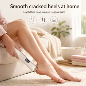 Smooth heels in seconds!  This electric callus remover comes with 20 grinding discs + 10 rings. Multi-speed adjustable for both men & women. Say goodbye to dead skin & cracked heels!