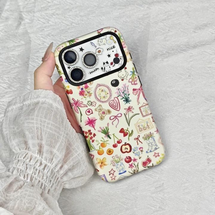 Artistic Phone Case Compatible with iPhone 17/16/15/14/13 Pro Max and Pro Plus Dual-layer shock-resistant design with a unique, niche, and luxurious artistic aesthetic