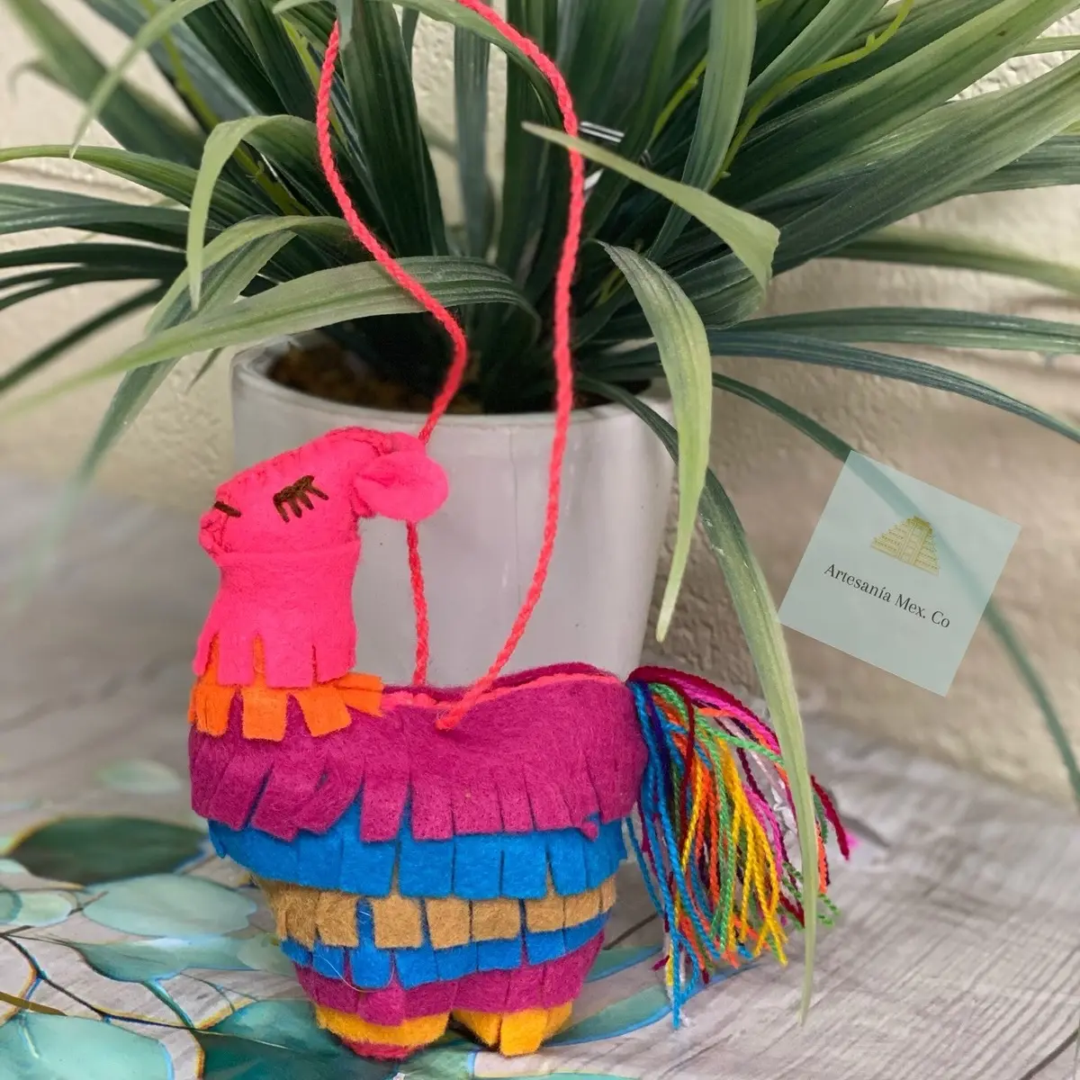 llama Embroidered Purse Charm-Tassel-Embroidered-Unique Bag Bling-Boho-Party Favor-Home Decor-Soho-