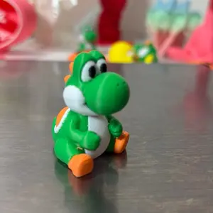 3D Mini Dino - 3D Printing Toy for Kids, Green and Orange Color, Perfect for Collecting and Displaying