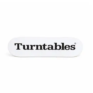White Turntables Skateboard