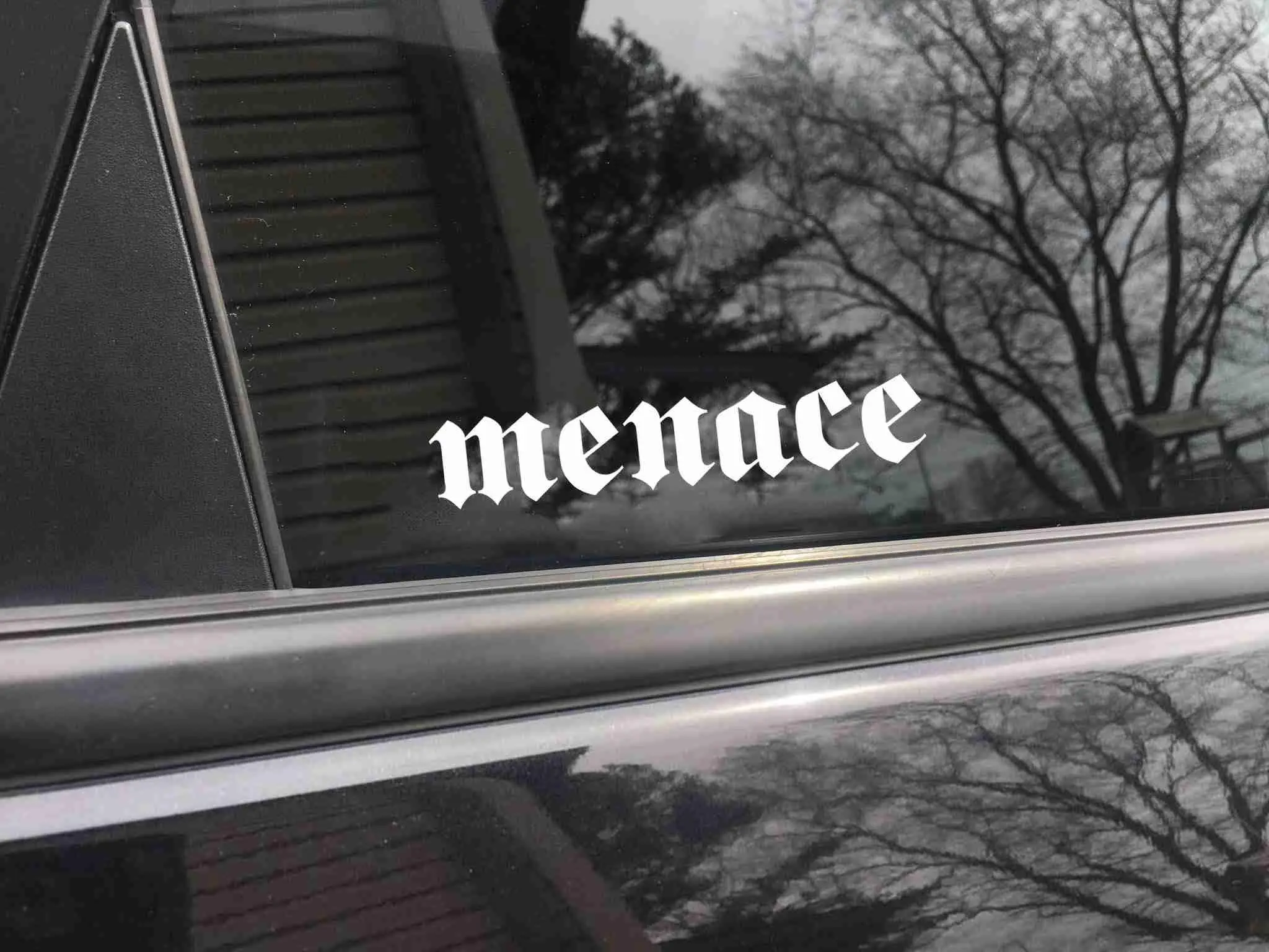 Menace car decal, funny sticker