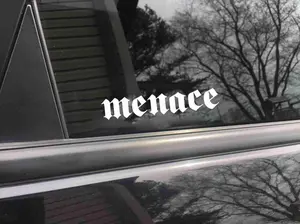 Menace car decal, funny sticker