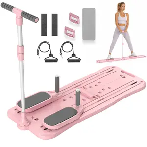 Multi-Functional Foldable Pilates Board, Non-Slip Feet, Small Space Storage for Living Room, Bedroom, Gym, Yoga Room，yoga board