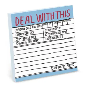 Hand-Lettered Deal With This Sticky Notes Hand-Lettered Deal With This Sticky Notes