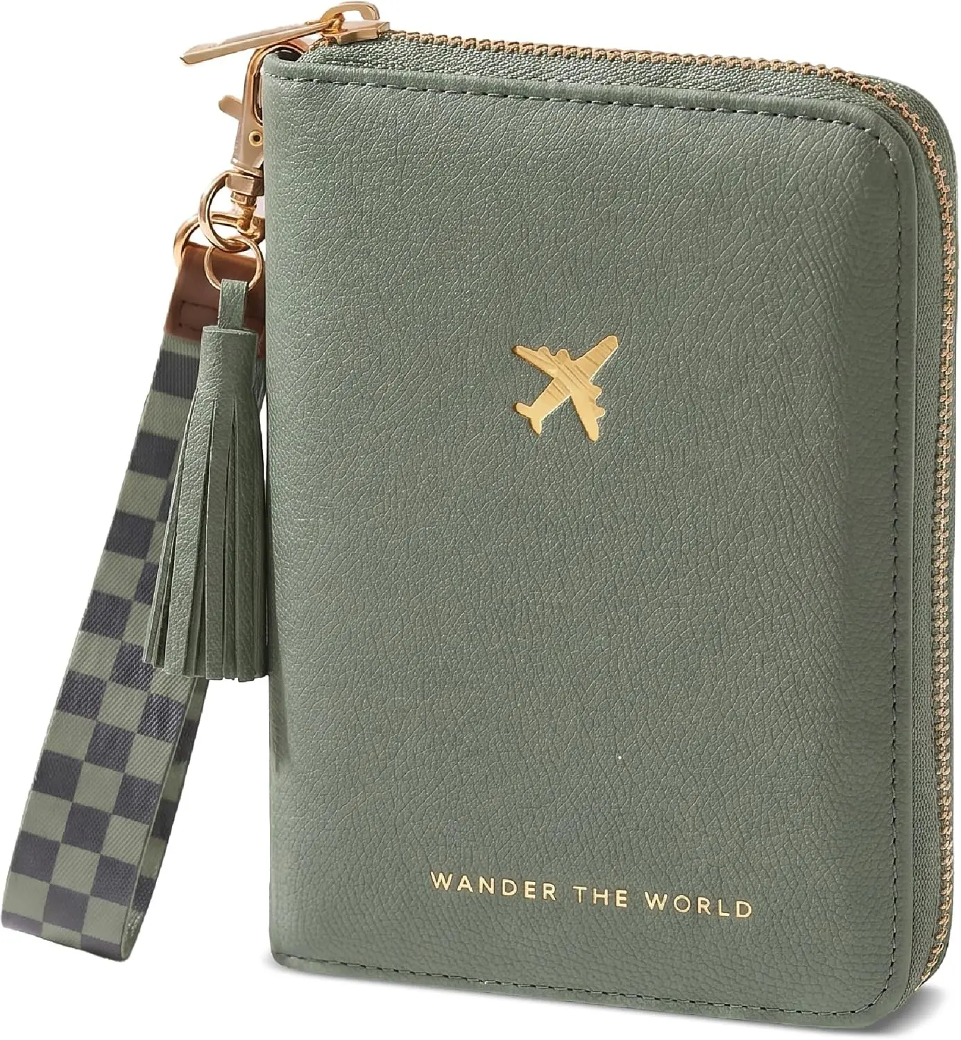 Beautiful Passport Holder And Travel Wallet with Wristlet Strap - All-in-One Organizer for Women with Card Slots and Tassel Keychain - Perfect RFID Blocking Case to Keep Your Documents Safe