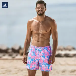 SURF CUZ Mens 7 Inch Swim Trunks with Compression Liner Swim Shorts 7" Swimming Trunks Stretch Swim Suits Quick Dry