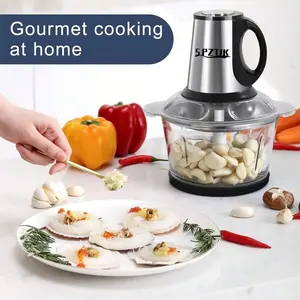 [High Power Food Processor] 3L High Power Food Processor - 304 Stainless Steel Electric Meat Grinder, Mixer, Chopper For Meat, Vegetables, Fruits And Nuts With 4 Sharp Blades