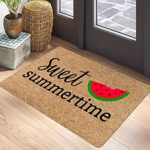 1PC Sweet Summer A Watermelon Door Mat Creative Door Mat Photo Props Home Decoration Front Door Welcome Mat Living Room Bedroom Carpet