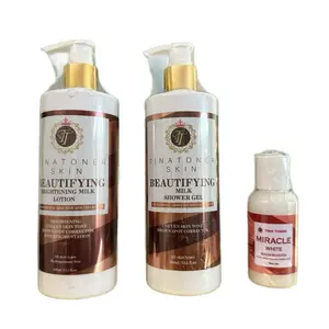 TINA TONER Hydrating Vitamin C & Collagen Body Care Set – Moisturizer, Shower Gel & Serum