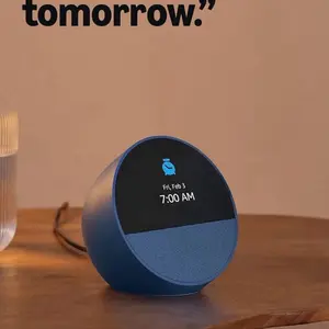 Amazon Echo Spot Newest Model Smart Alarm Clock with Alexa Early Access Ideal for Nightstands Offices and Kitchens
