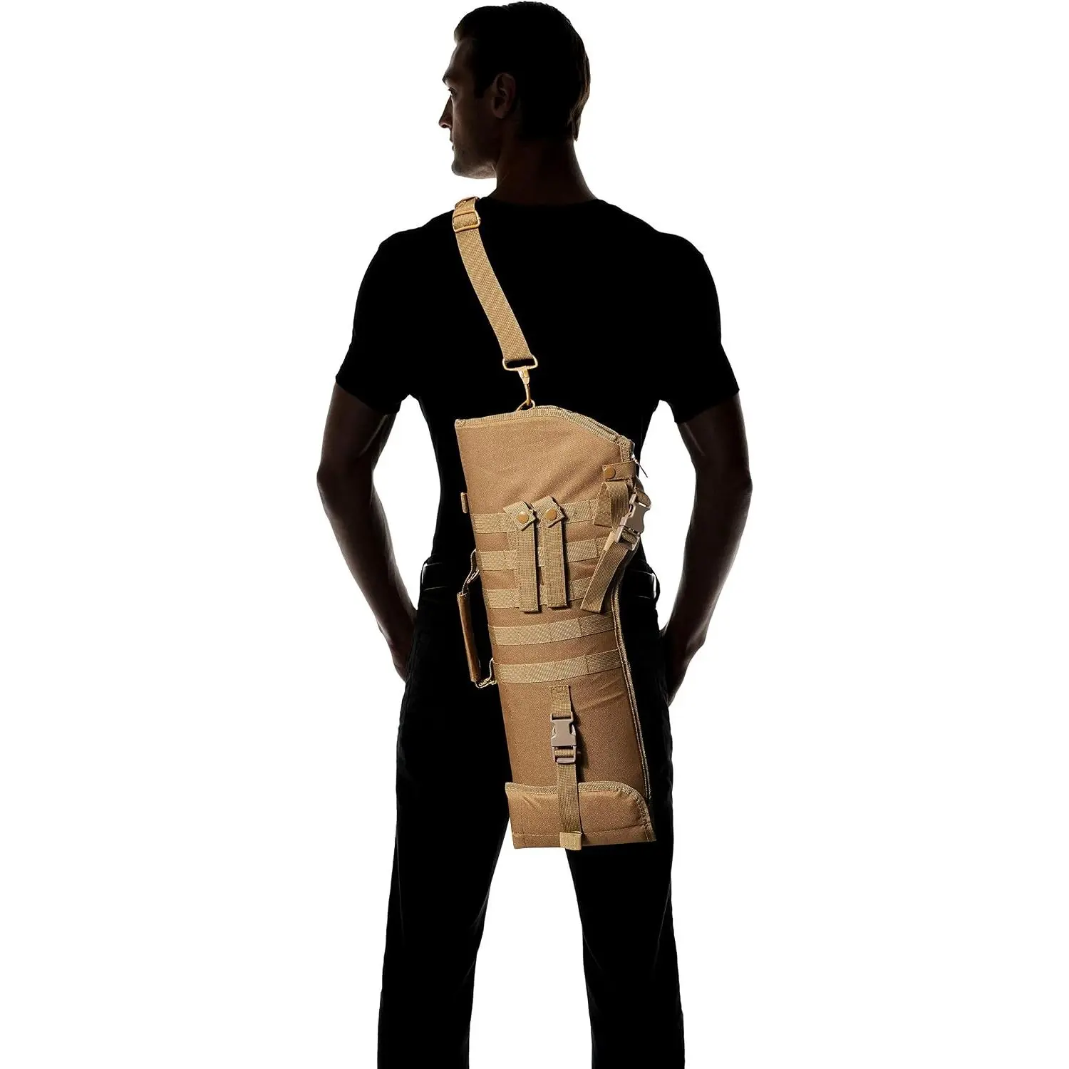 Tactical Molle Sling Bag Outdoor Sports Carry Case Single Shoulder Storage Bag for Hunting Airsoft Paintball Activities