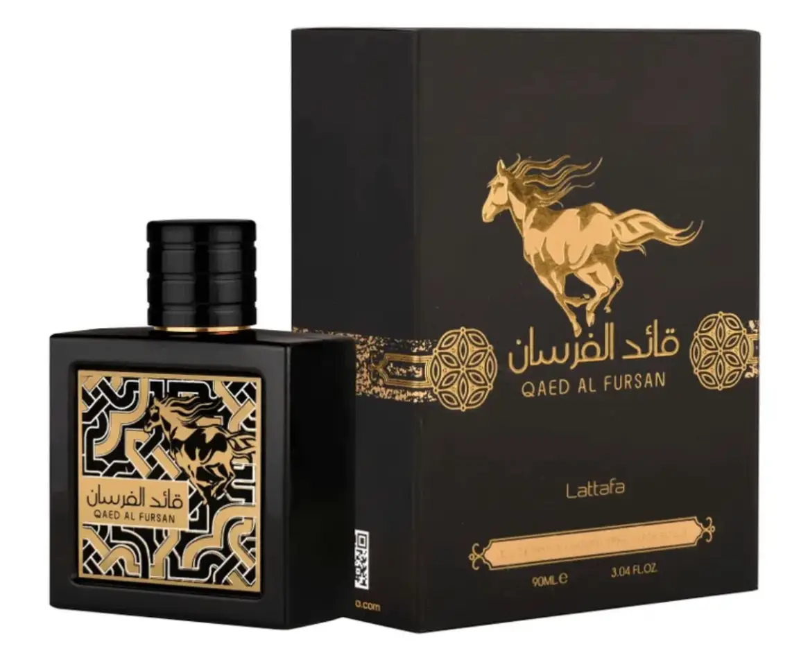 Lattafa Perfumes Qaed Al Fursan Perfume By Lattafa Black 3.4/3.3 Edp Unisex | Citrusy , Fresh , Lemon | Men's First Choice