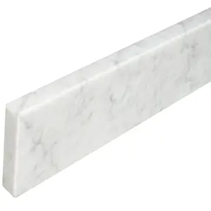 Carrara White Marble Stone Vanity Backsplash