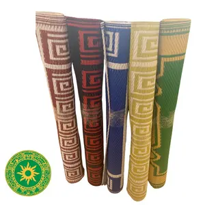 Esteras Medianas con Imagen Ritual Yoruba Nigeriana Mediana con Imágenes de los Orishas – Tapete Espiritual Africano