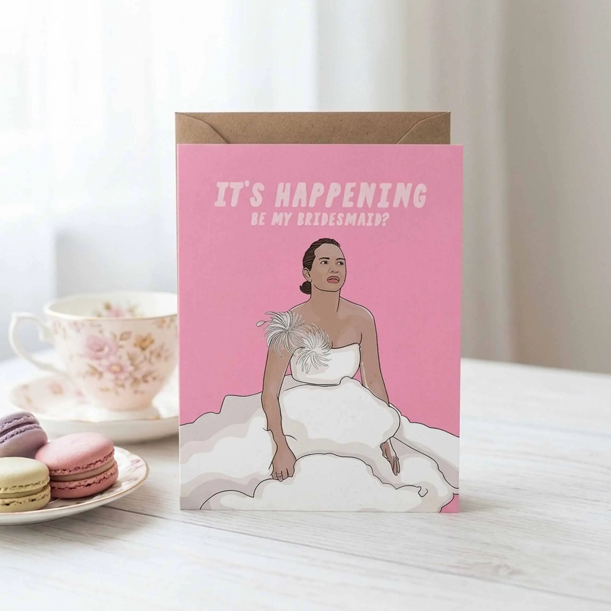 Bridesmaid Proposal Card - Funny Pop Culture Card for Wedding Party - Wedding Bridesmaid Invitation Card - Greeting Card For Movie Fans - Invitation Card
