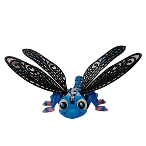 Dragonfly Cute Articulating 3D Printed Figurine Articulated